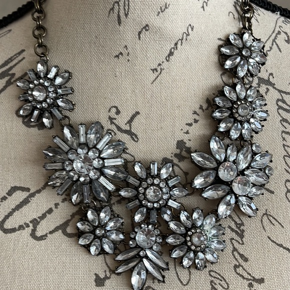 Baublebar dramatic lavallière rhinestone necklace 22” with extension gorgeous - Picture 2 of 16